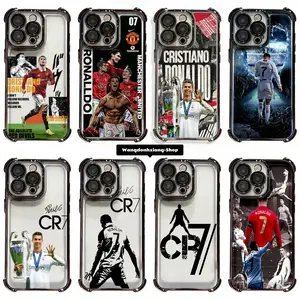 Football Star C-CR7 Phone Case for IPhone 17 16 15 14 13 12 11 Promax Pro Air Plus & Samsung Galaxy S26 S25 S24 S23 S22 S21 FE EDGE Ultra Plus Clear TPU Shockproof Protective Cover Gift For Birthday Christmas Halloween