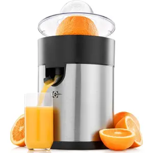 Electric Orange Juicer, Sleek Effortless Citrus Juice Squeezer for , Lime, Grapefruit |  , Easy to Clean, Removable Dishwasher-Safe
