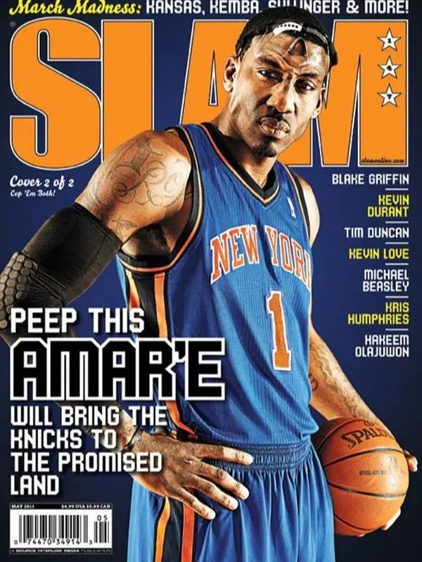 Basketball Amar'e Stoudemire Poster NBA Legend New York Knicks Wall Art Vintage Sports Magazine Cover Basketball Fan Gift - Poster Print Unframed  - Poster Print Unframed