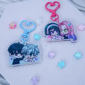 Alien Idol Anime Charm 2.5in – Sci-Fi Performance Anime Keychain, Space Idol Aesthetic, Double Sided Acrylic Charm, Kawaii Accessory