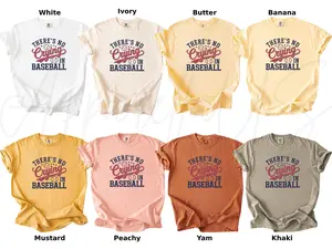 Comfort Colors Baseball Shirt, There’s No Crying in Baseball Shirt, Baseball Shirt, Game Day Shirt, Baseball Mom Shirt, Baseball, Gift Tee