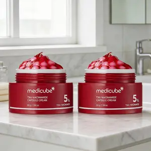 Tranexamic Acid Redness Relief Cream – Medicube TXA 5% Niacinamide Capsule Moisturizer for Sensitive Irritated Skin & Post-Inflammatory Red Marks