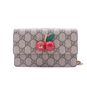 Pre-owned GUCCI Canvas Crossbody Bags GG Supreme Cherry Crossbody Bag B21492