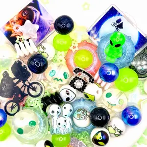 Phone Home; Colorful Resin and Acrylic Beads & Charms Mix for DIY Beaded Pens Keychains Phone Chains and Other DIY Jewelry Accessories Crafts or Projects