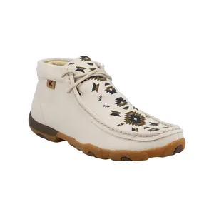 Twisted X Ladies Chukka Driving Mocs Beige Slip On Shoes WDM0161