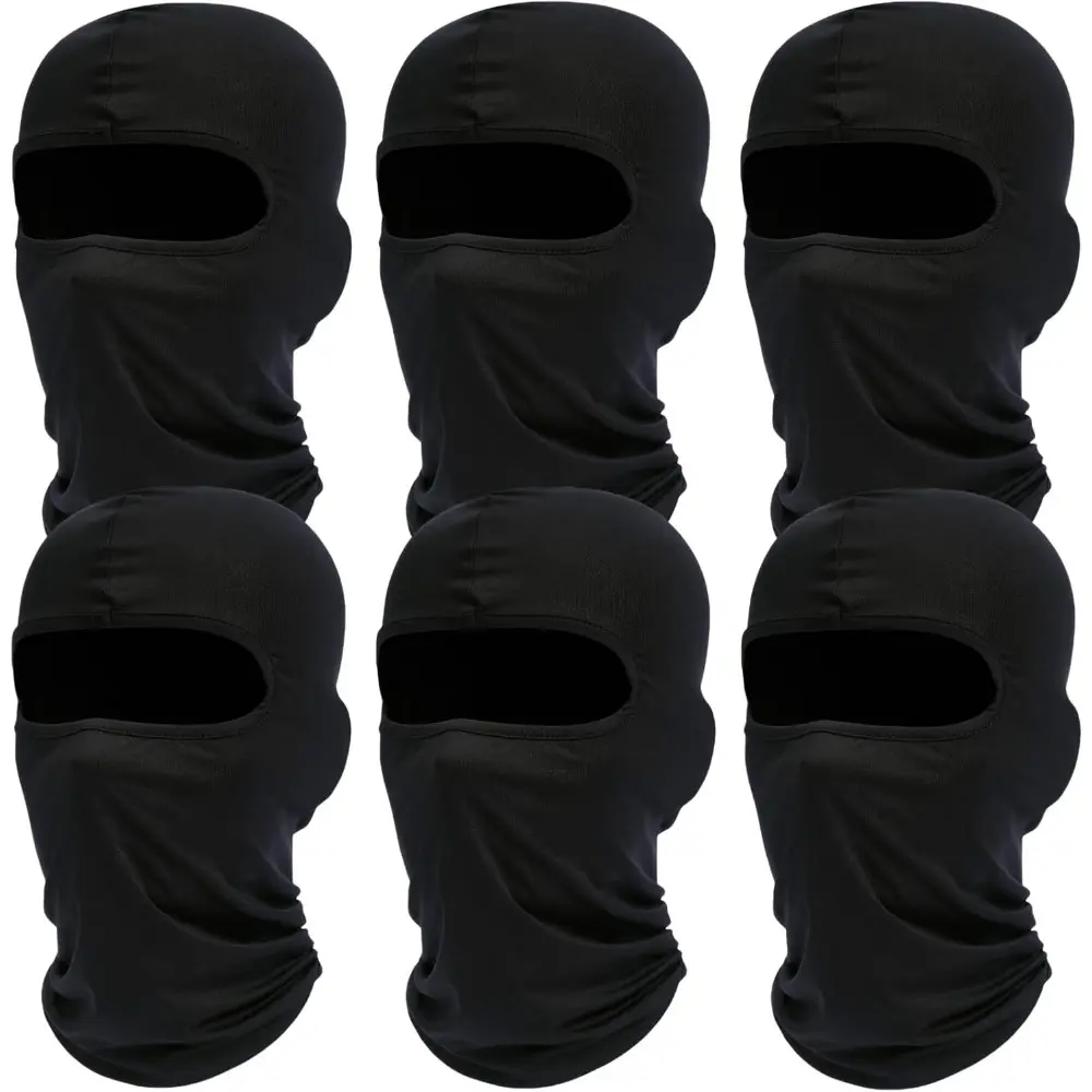 6-Pack Cooling Balaclava Ski Face Mask - Men's Neck Gaiter Full Face Cover, Motorcycle & Outdoor Sports Accessory Compatible with Hand Tools Kits, Men's Accessories