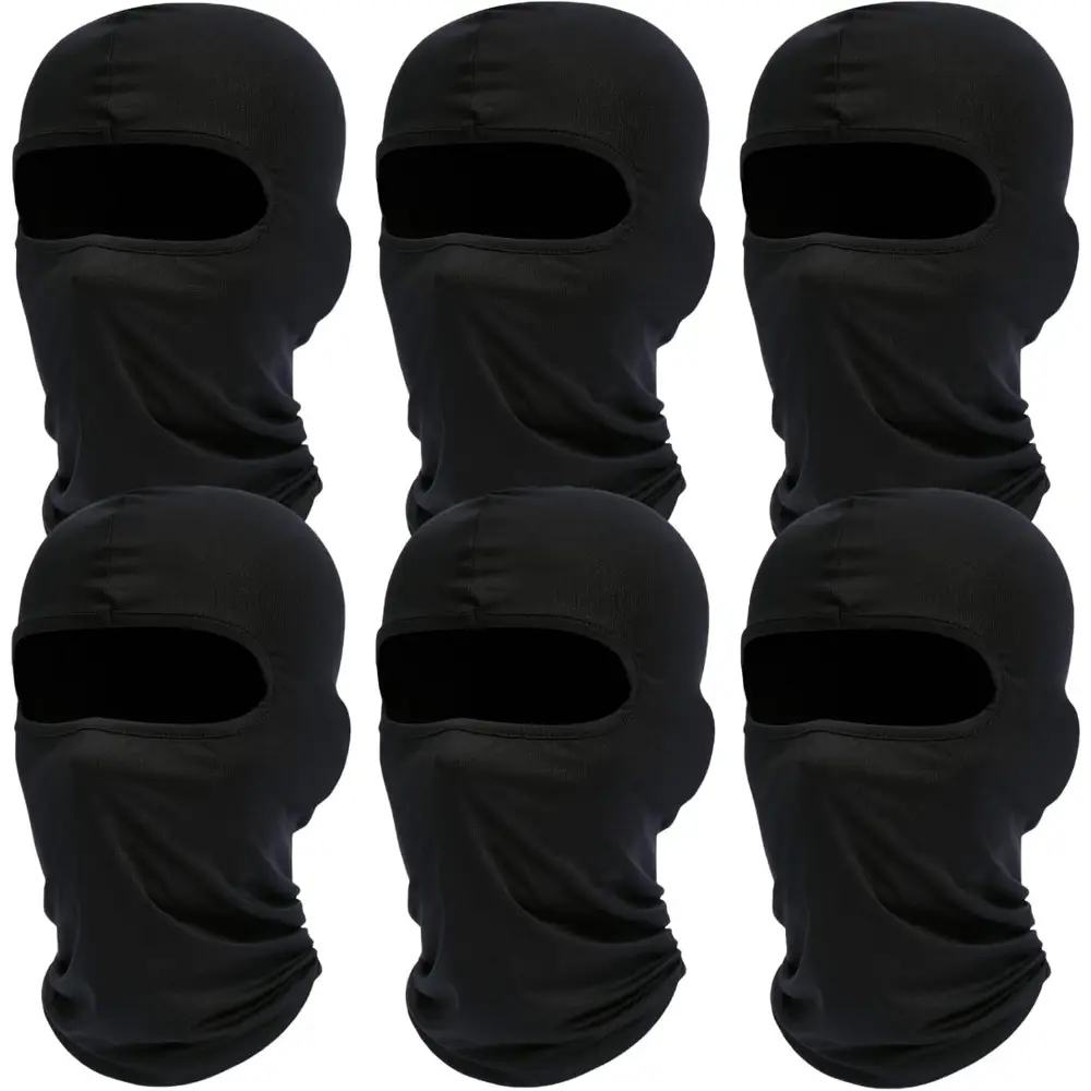 Balaclava Ski Face Mask: 6 Pack Cooling Neck Gaiter Full Face Cover Hood Shiesty Mask for Men Women for Outdoor Sports,Cycling,Running,Hiking,Hand Too