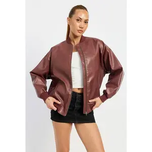 VINTAGE LEATHER BOMBER JACKET
