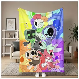 Countdown Sale! Soft Funny Throw Blanket Dandy's World Blanket Flannel Funny Warm Throw Blankets for Boys Girls Birthday Gift Sofa Bed Home Summer Suitable for all four seasons A gift suitable for fansSuitable as a gift sizes 60*80,30*40 ,40*50 50*60