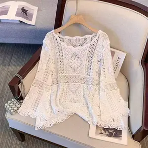 Vintage Ethnic Bell Sleeve Women Sweater
