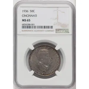 Commemorative Silver (1936 SET Cincinnati PDS Set, MS)