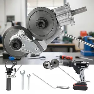 Metal Shearing Drill Attachment: Heavy-Duty Alloy Cutter for Sheet Metal & Auto Body Repair. Electric Tool, Power Tools with Non-Slip Grip, Rust-Resistant, Fast Cutting, Durable Shear Head for Workshops & DIY Projects.