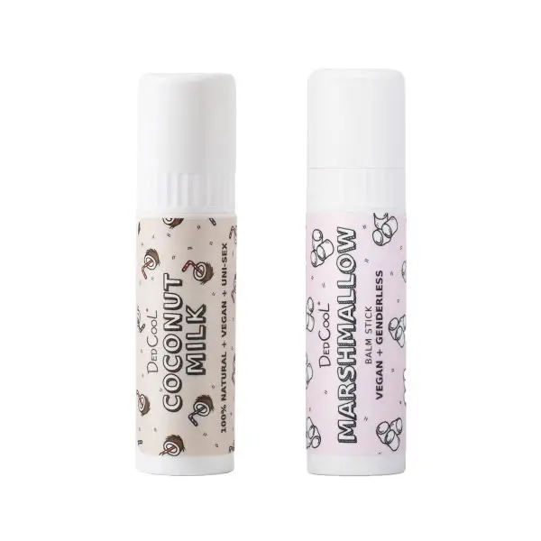 DedCool Daily Lip Duo | Coconut & Marshmallow Lip Balm Bundle