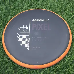 Axiom Electron Pixel with SimonLine Stock Stamp - 175.6g - Orange Rim On Black