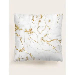 Marble Print Cushion Cover Without Filler, Modern Throw Pillow Case For Sofa