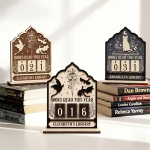 Vintage Book Read Tracker,Books Read This Year Counter, Vintage Book Read Tracker, Personalized Book Lover Gift, Reading Tracker, Reading Lover Gift, Library Decor