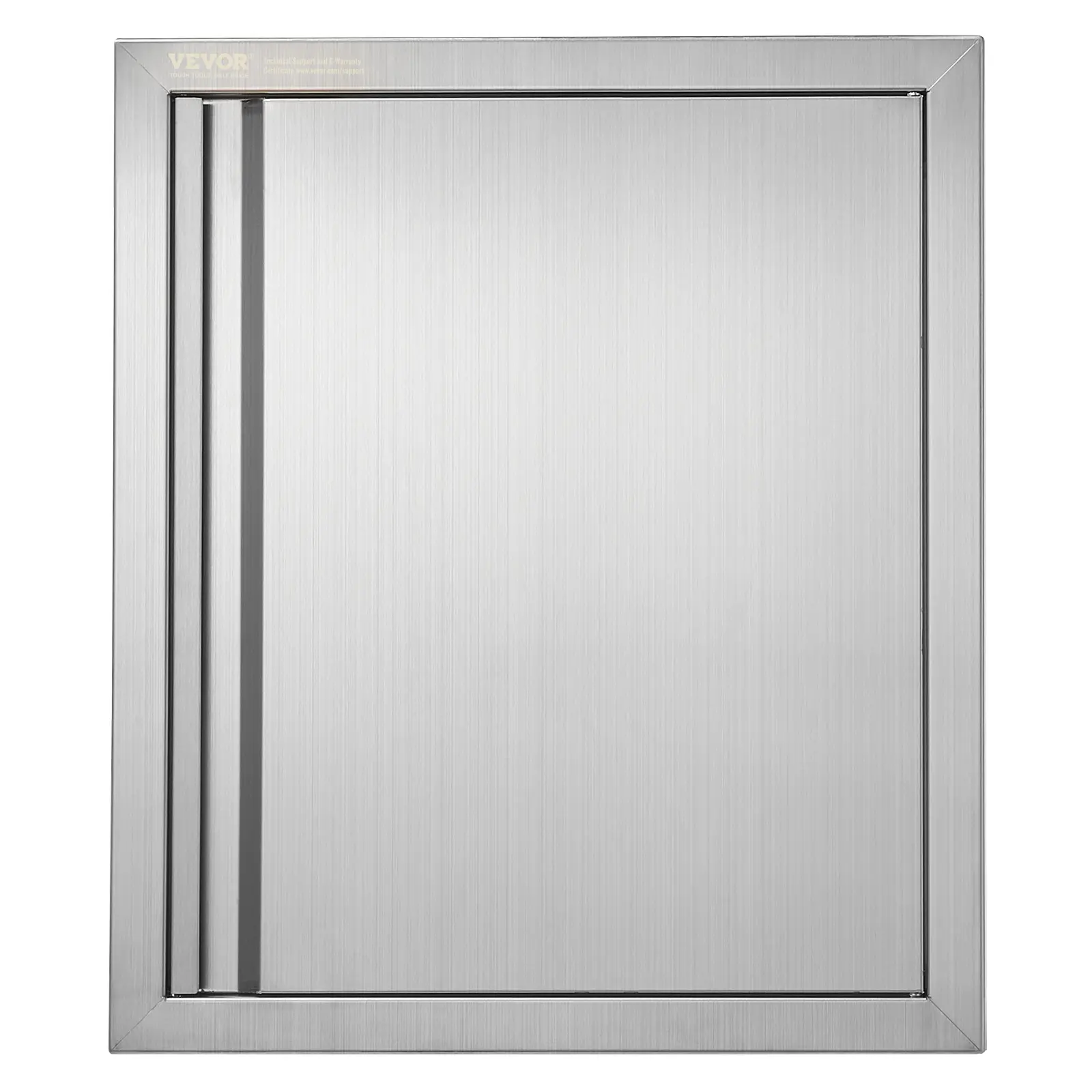 【Summerfinds】VEVOR BBQ Access Door 18W x 21H Inch Single Outdoor Kitchen DoorStainless Steel Flush Mount DoorWall Vertical Door with Recessed Handlefor BBQ IslandGrilling StationOutside Cabinet, Magnetic Door