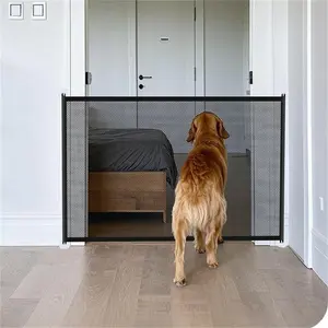 Foldable Pet Gate, Pet Safety Gate, 1 Count Easy To Fold Pet Barrier, No Need To Use Bracket, Pet Supplies, Pet Products, Dog & Cat Furniture