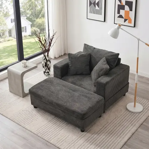 Dark Gray + Corduroy + 1 Seat + Primary Living Space-2