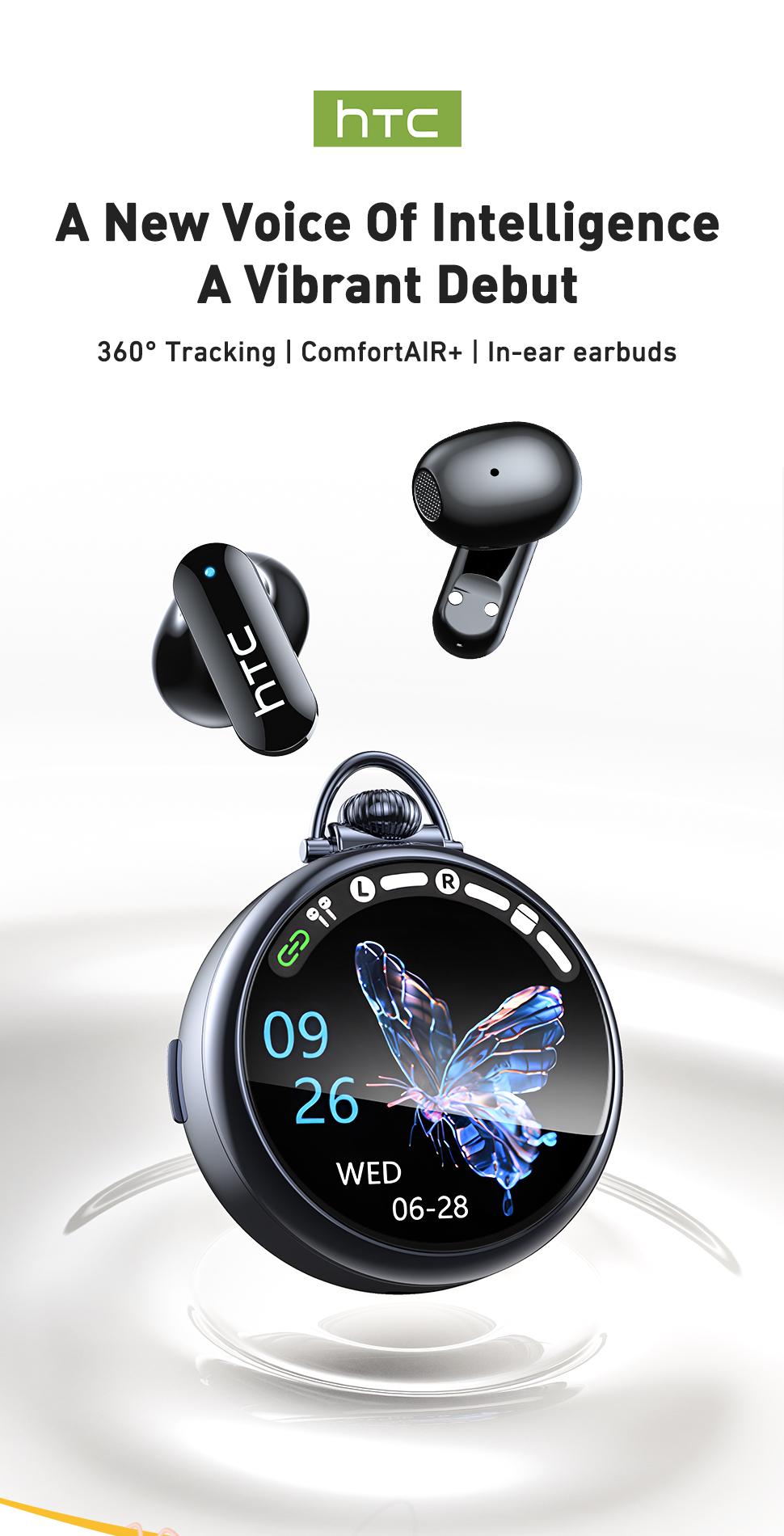 HTC NE71 Mini In-Ear True Wireless Earbuds - Bluetooth 6.0, Rechargeable, Waterproof, Touchscreen, Call-Ready Mic, Volume Control, Built-in Headset, Long Battery Life, for Office, Sports HTC NE71 Mini In-Ear True Wireless Earbuds - Bluetooth 6.0, Rechargeable, Waterproof, Touchscreen, Call-Ready Mic, Volume Control, Built-in Headset, Long Battery Life, for Office, Sports