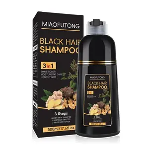 3-In-1 Hair Dye Shampoo, 1/2 Boxes with Natural Extracts, Moisturizing Nourishing Hair Dye Shampoo, Professional Hair Care & Styling for Men and Women