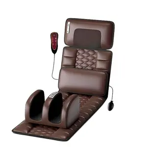 Foldable Massage Mat with Heated & Vibrating Function for Neck Leg Kneading Back Relief Gift Relaxing