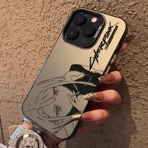 C-Cyberpunks Edgerunners Case for phone cases iphone 16 case iphone 15 pro max case iphone 13 case screen protector Cover Protective iphone  16  case Cyberpunk Logo Anti-Drop Phone Case Smartphone Cellphone