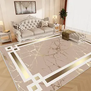 Marble Pattern Area Rugs for Living Room, 1 Count Non-slip Soft Floor Mat, Machine Washable Decorative Carpet for Home Living Room Bedroom Kitchen Study Room, Modern Abstract Rug