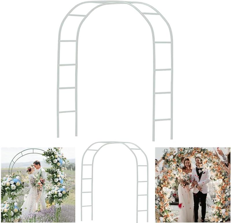2 Sizes Metal Garden Arch Metal Garden Pavilion Arch - Assemble Freely for Climbing Plant Wedding Decoration - Wide Arbor