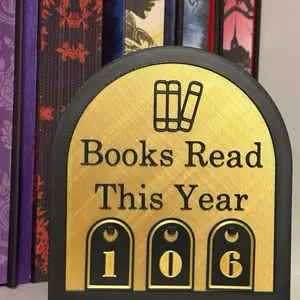 Books Read This Year tracker - book shelf decor