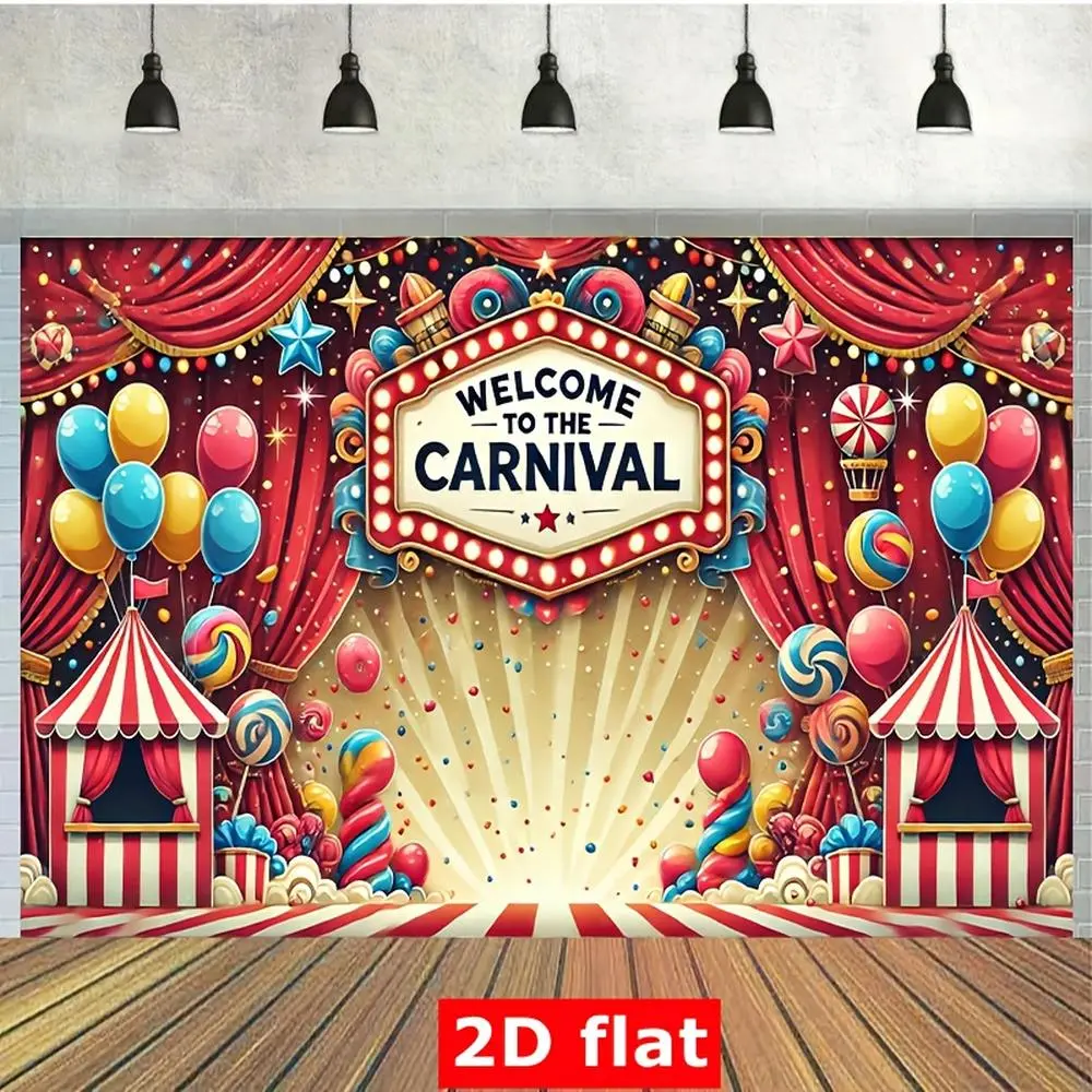 1pc 2D Flat Vibrant Polyester Photography Backdrop Cloth - Polyester Material, White, No PO Ornaments, for Cake Table Photo Booth Decorations, Outdoor Celebrations