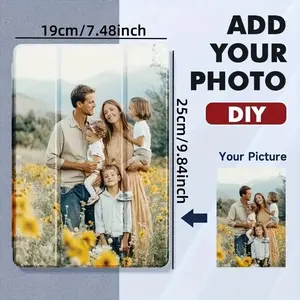 Custom Photo & Text Tablet Case - Shockproof & Scratch-Resistant with Auto Sleep/ Wake Function. Personalize with Lover, Family, Couple, Friend & Pet Photos. Ideal Creative Gifts for Anniversary, Wedding, Birthday & Special Occasions.