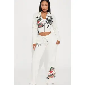 Ed Hardy Dragon Heart Pant - Ivory Z