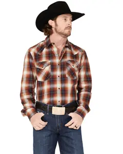 Pendleton Men's Bishop  Plaid Long Sleeve Western Shirt - Ra781-79310