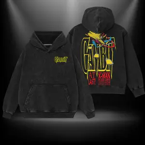 Gambit MCU Hero Double Printed Oversize Hoodie Tshirt Acid Washed Tee TV Show Graphic Top Cotton Gift T-Shirt For Comic Lover, Gift T-Shirt For Movie Lover Men's Regular Fit Floral Print Tee streetwear