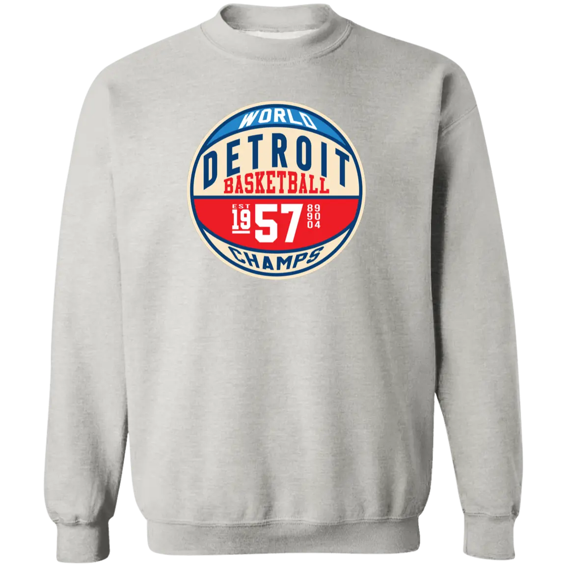 Retro Pistons World Champs Classic Crewneck Sweatshirt