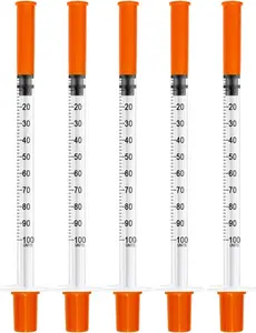 1ml 31Ga 5/16" (8mm) Syringe with Needle, Individually Wrapped, Pack of 10