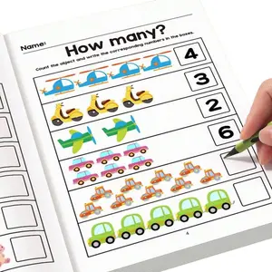 Math Interactive Workbook: Number Tracking, Addition & Subtraction, Early Education, Home or Classroom Use, Basic Arithmetic Skills