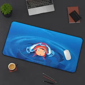 Ponyo Anime Mouse Pad, Keyboard Mat, Japanese Scenery Gaming Playmat, Anime Desk Mat For Computer Accessories, Gift For Gamer