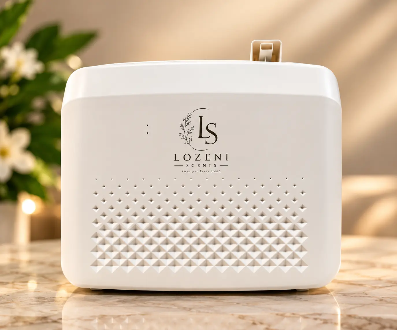 Lozeni Scents White Aroma Diffuser for Home Fragrance Diffusers, Ideal for Creating a Relaxing Atmosphere