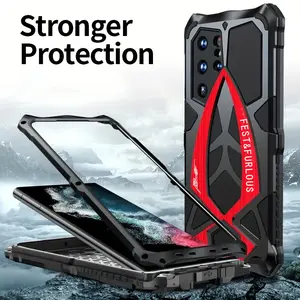 for Samsung Galaxy  S26 S25 S24 S23 S21 Ultra S21+ A72 A52 Case Drop Protection Phone Case Ultra-Durable Phone Case - Lanyard Equipped, Shockproof, and Scratch-Resistant Aluminum Alloy Protective Frame Case - Durable, Lightweight, Sleek Design