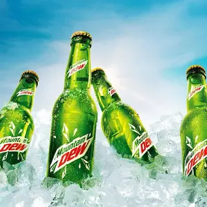 Mountain Dew 24-pack 250 ml glass bottles Imported from Oman Made With Real Sugar.