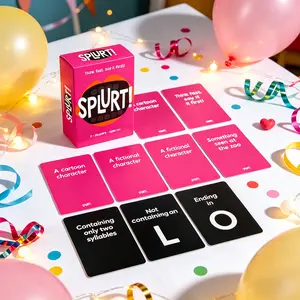 Fast Thinking Card Game, Speech Skills Enhancement, High-Speed Party Card Game, Family Gathering Interactive Quick Reaction Table Card Game, Card Game Box