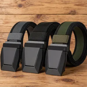 Men's Stretch Tactical Belt Military-Grade Hiking Waist Belt Stretch Nylon Webbing Ratchet Quick-Release Belt Suitable for Outdoor, Casual, and Tactical Styles
