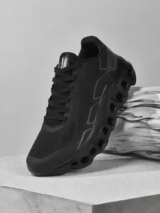 1 Pair of Men's Running Shoes: High-Resilience Midsole, 3D Anti-Slip Outsole, Fashion Color-Block Design, Unisex Sports Running Shoes, Running Athletic Shoes, Running Sneakers