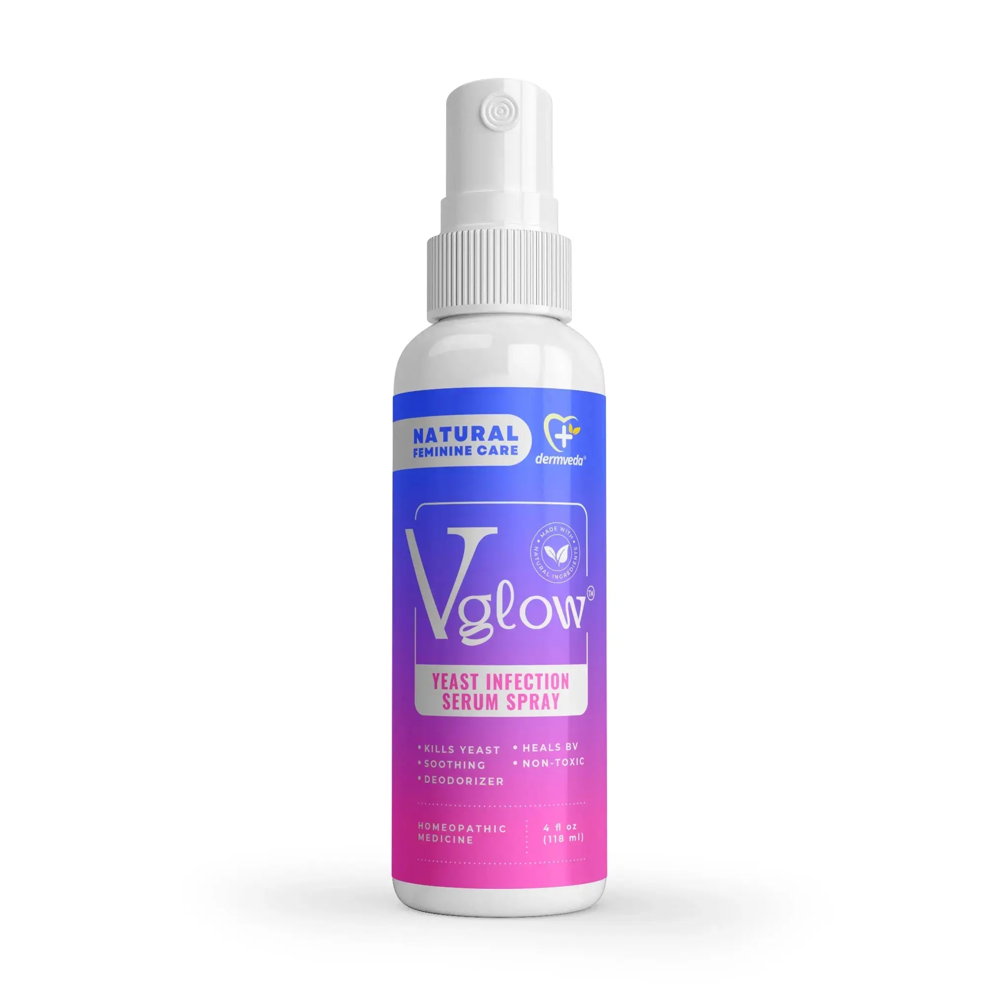 Dermveda Boric Acid Spray for Women - Yeast Infection & Vaginal Health Daily Gentle