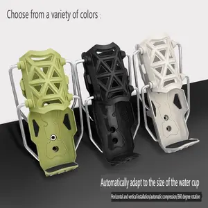 Anti-Theft Motorcycle Cup Holder, Extra Large Adjustable Size Bike Water Bottle Holder for 1.30 – 2.76" Diameter Bottles, Motorcycle Drink Holder for Stroller, Moto, Bicycle, Scooter, Wheelchair