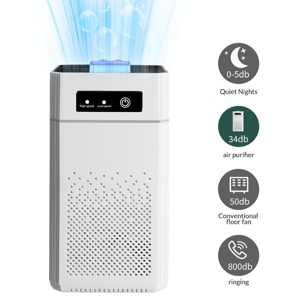 HEPA Air Purifier with Aromatherapy for Bedroom, Smoke, Pollen, Dander, 20dB, Large Room Cleaner for Office, Living Room, Kitchen, Home Use