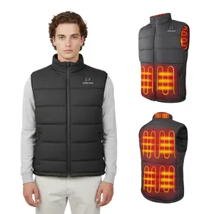 SAVIOR HEAT Men's Heated Vest with Battery Pack Included, Lightweight Waterproof Winter Heating Vest