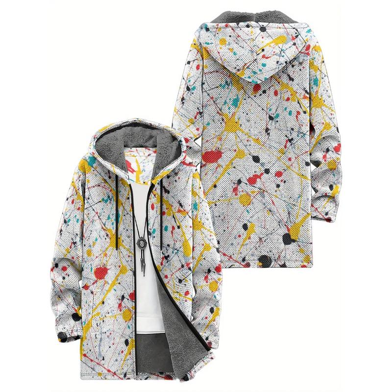 Brand Bdhjydb Heavy-Duty -Lined Camouflage Jacket - Double-Layer Winter Coat with Hood, Full-Zip Front & Drawstring Hood, Loose-Fit Outdoor/Urban Windbreaker (Green/Brown/Beige) - Machine Washable -Like Warmth for, PLUS SIZE